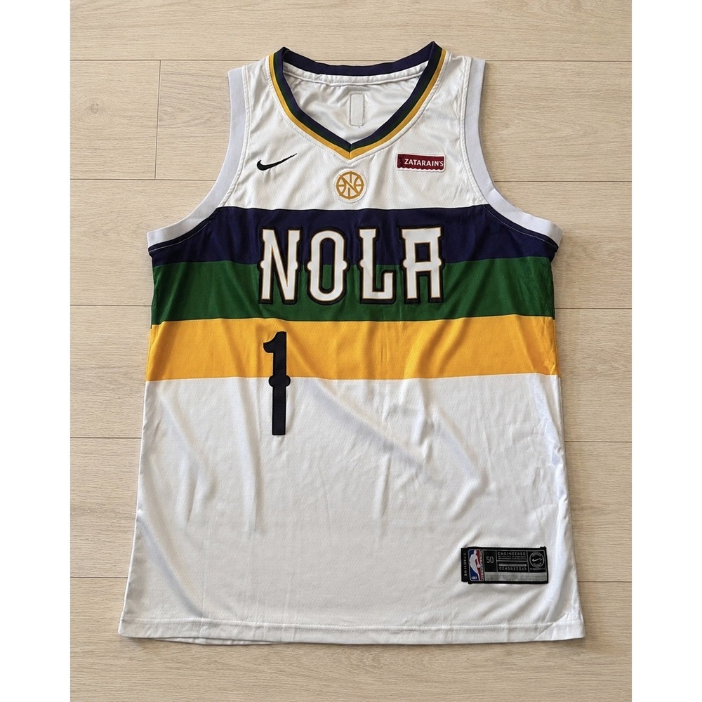 Nike Zion Williamson #1 NOLA City Edition Swingman Jersey Men's Size 50